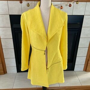Frank Lyman Design Long Sleeve Bright Yellow Jacket, Women’s Sz 6